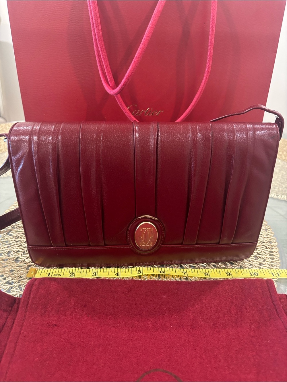 Cartier Bag - vintage Le Must De Cartier- deep wine 🍷
